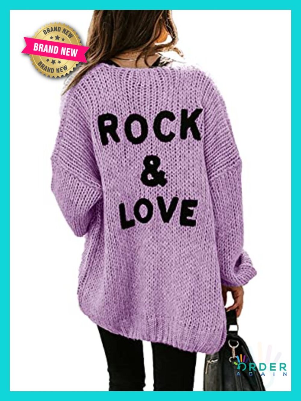 PRETTYGARDEN Women's Open Front Knit Cardigan Sweater Soft Loose Draped Long
